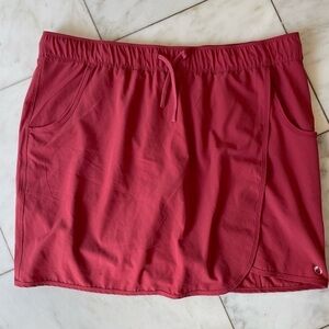The American Outdoorsmen dark pink wrap skirt with built in shorts & pockets XL